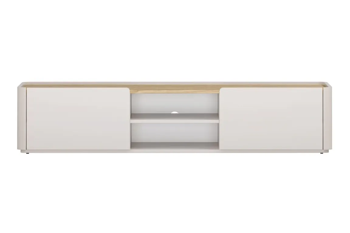 Szafka RTV z 1 klapą i szufladą ELIVO RTV 170cm cashmere dąb olejowany — zdjęcie 2