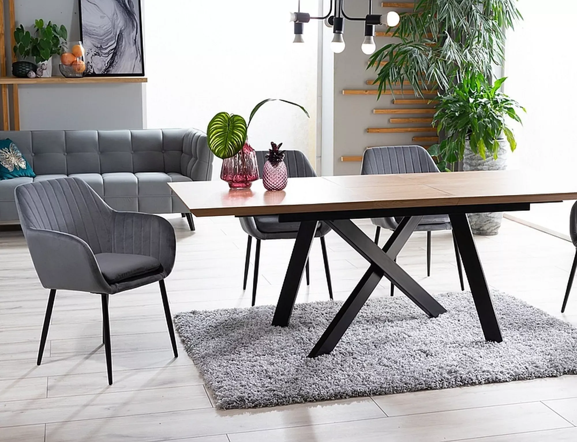 Stół rozkładany CAPITOL dąb naturalny 90x160-200 cm - CAPITOLDC160