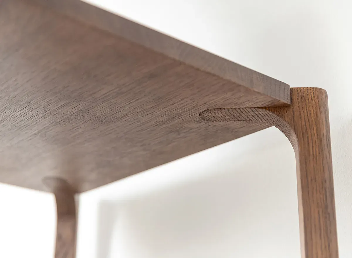 Regał dębowy średni CAMPI tabacco - KULCA09T