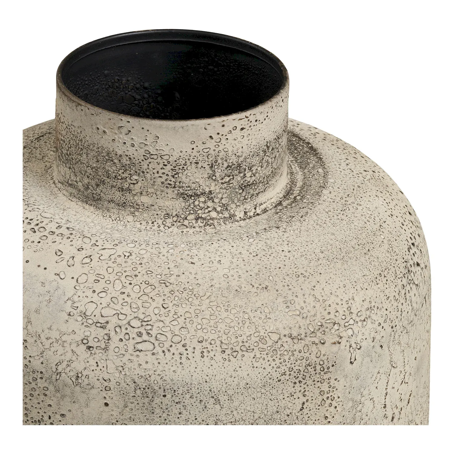 Wazon metalowy HOU 24x60,5 cm antyczny beż - 4453031