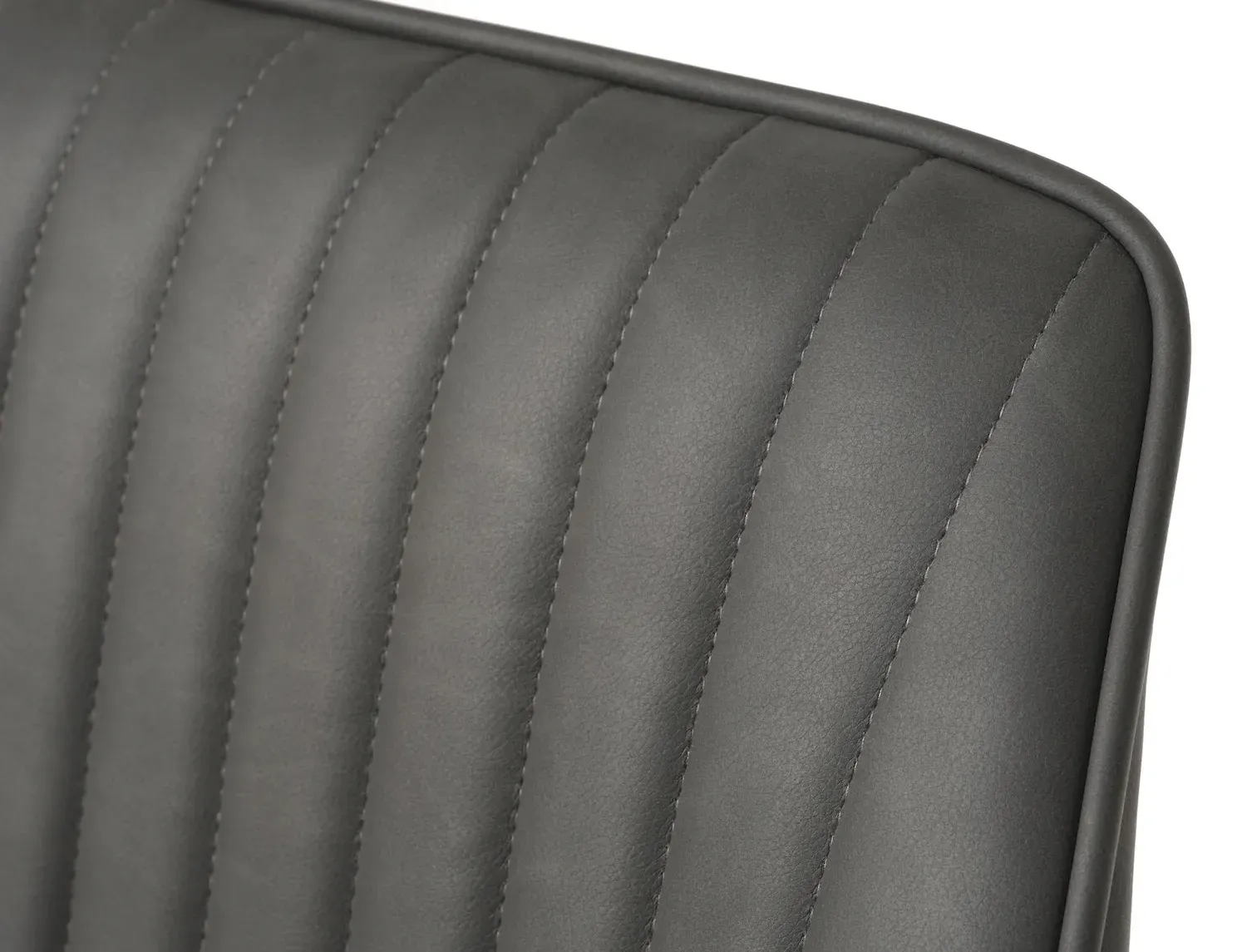 Krzesło tapicerowane MELFORT ekoskóra: ciemnoszary - UN_33510000