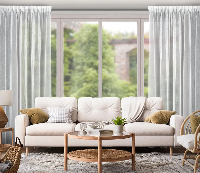 FIRANA GOTOWA KIM NA TAŚMIE 140X300 CM BIAŁY — zdjęcie 11