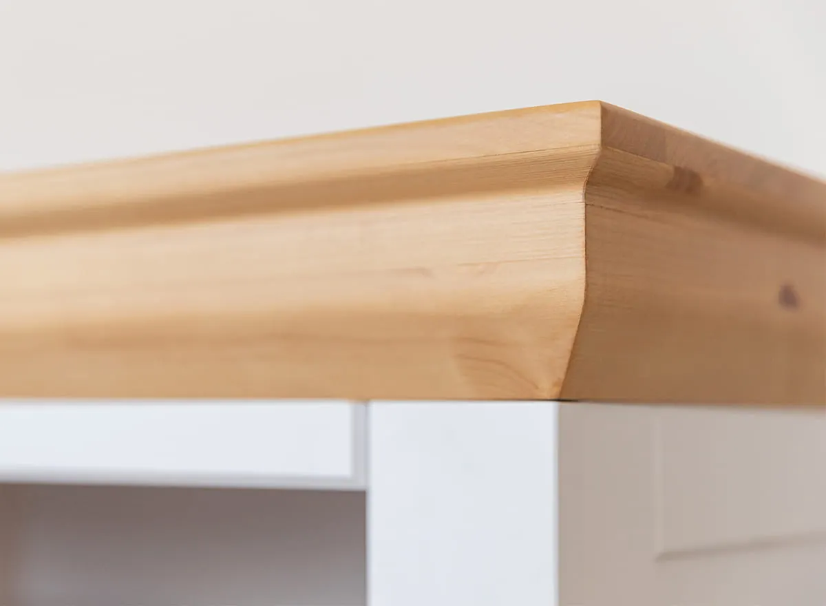 Szafka RTV mała MARONE ELITE z 2 szufladami - biały, złocisty - PLMEL09