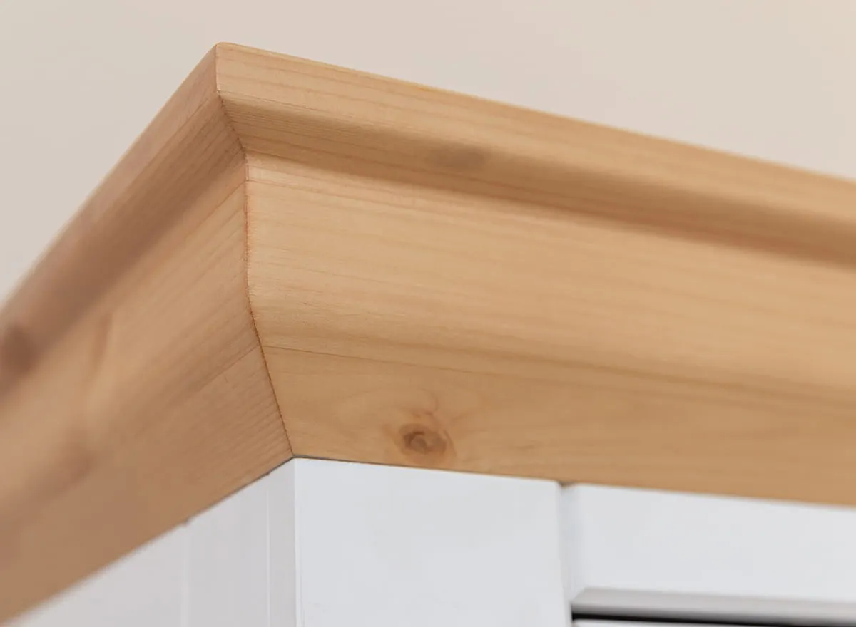 Komoda MARONE ELITE 3-drzwiowa z 3 szufladami biały, złocisty - PLMEL42