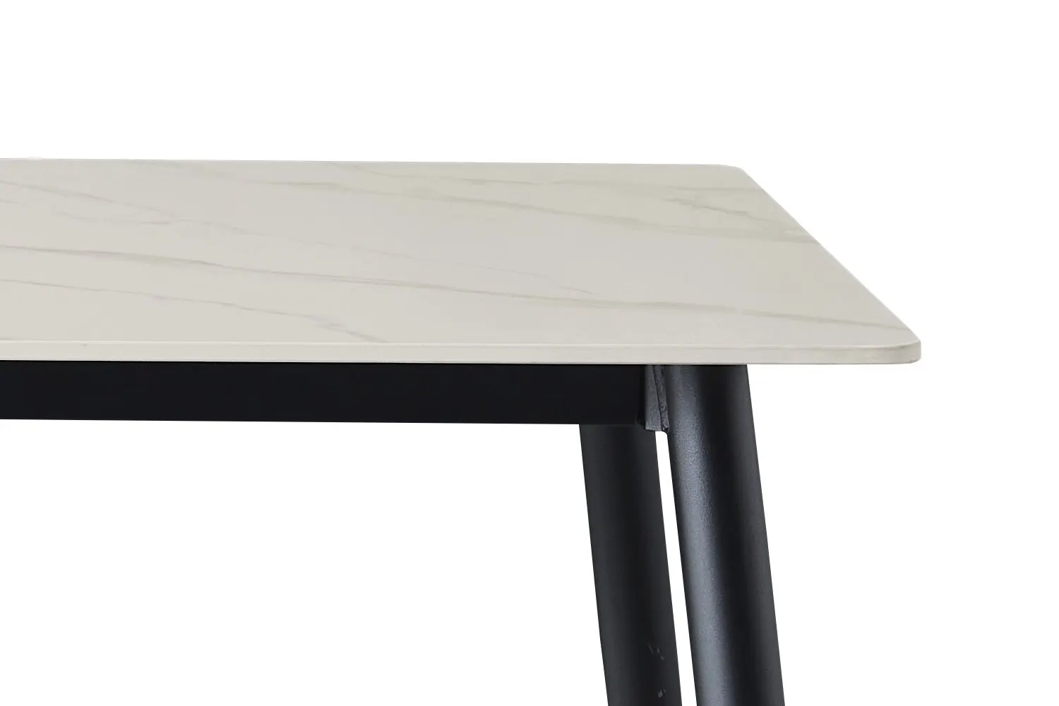 Stół loft RION Biały/Czarny stelaż 70x130 Signal - RIONBC130