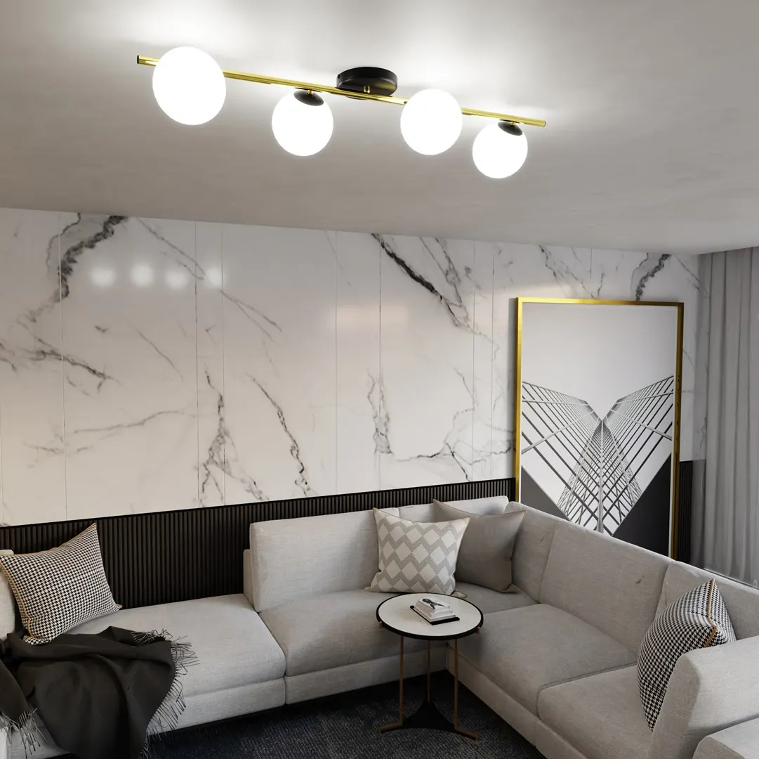 Lampa sufitowa SPLENDI Czarny,Złoty 1248/4 - 1248/4