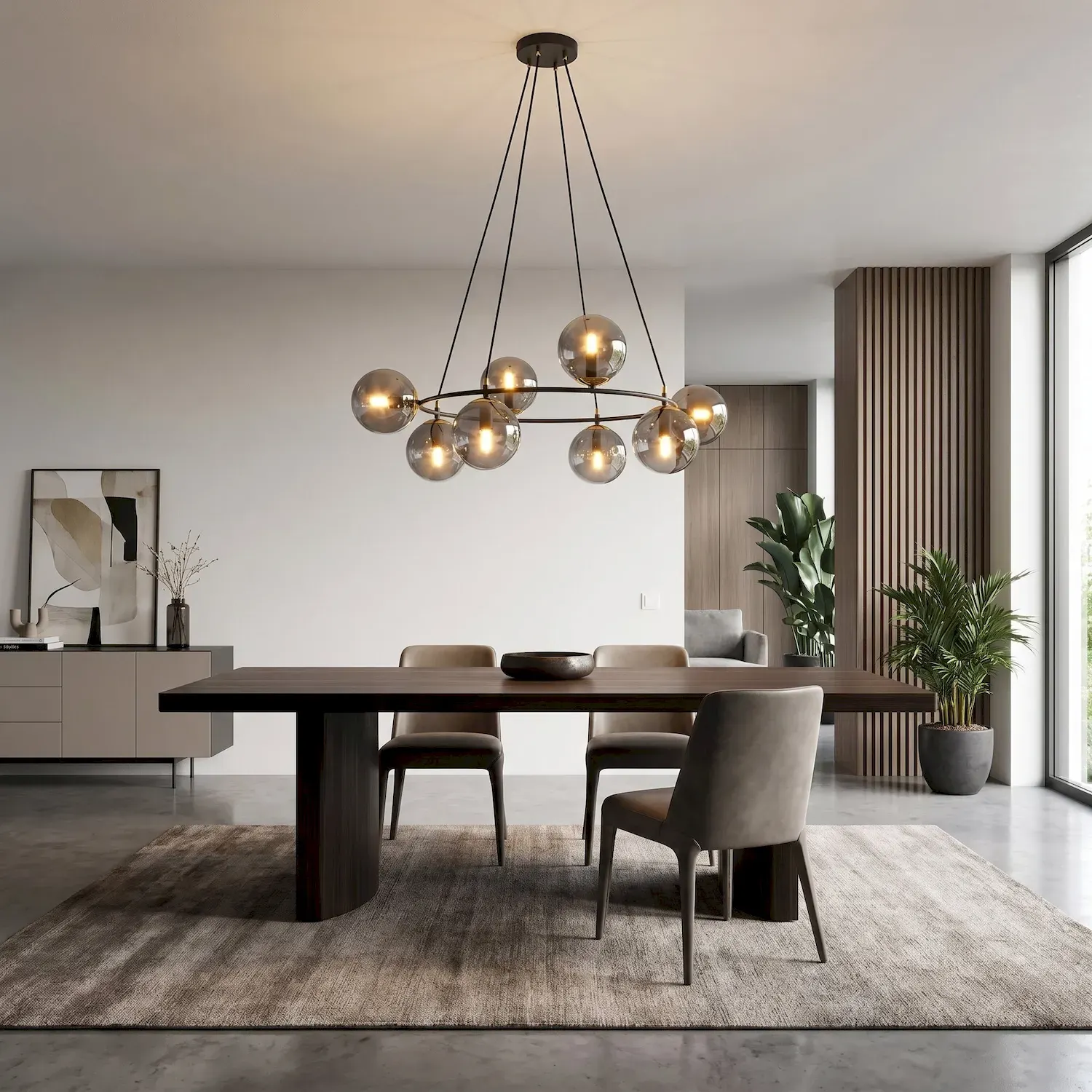 Lampa wisząca AZURA 8 czarny złoty grafitowy - 1294/8