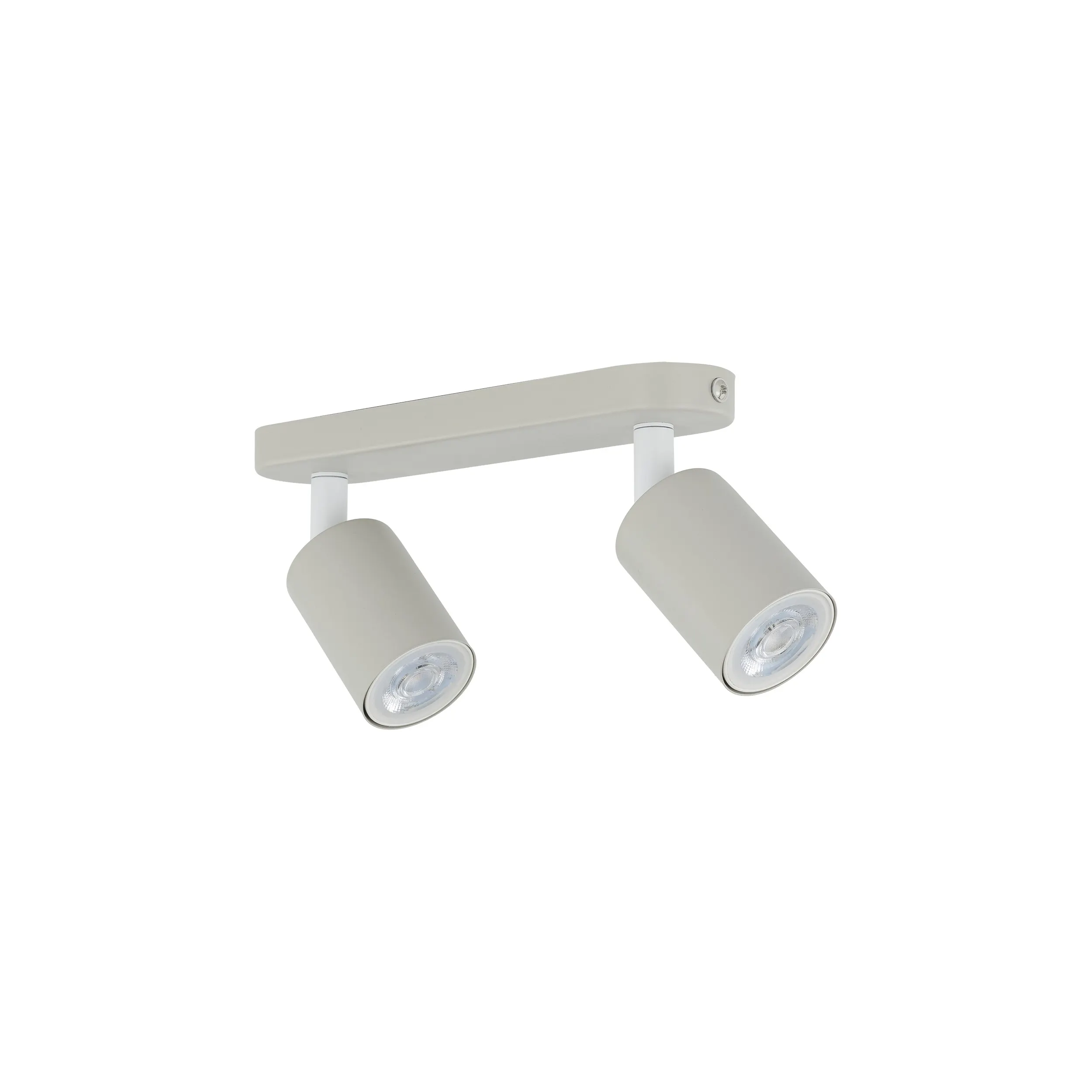 Lampa sufitowa LIVIA beżowa z białymi elementami na listwie regulowana 35x17x13cm - TK_10239