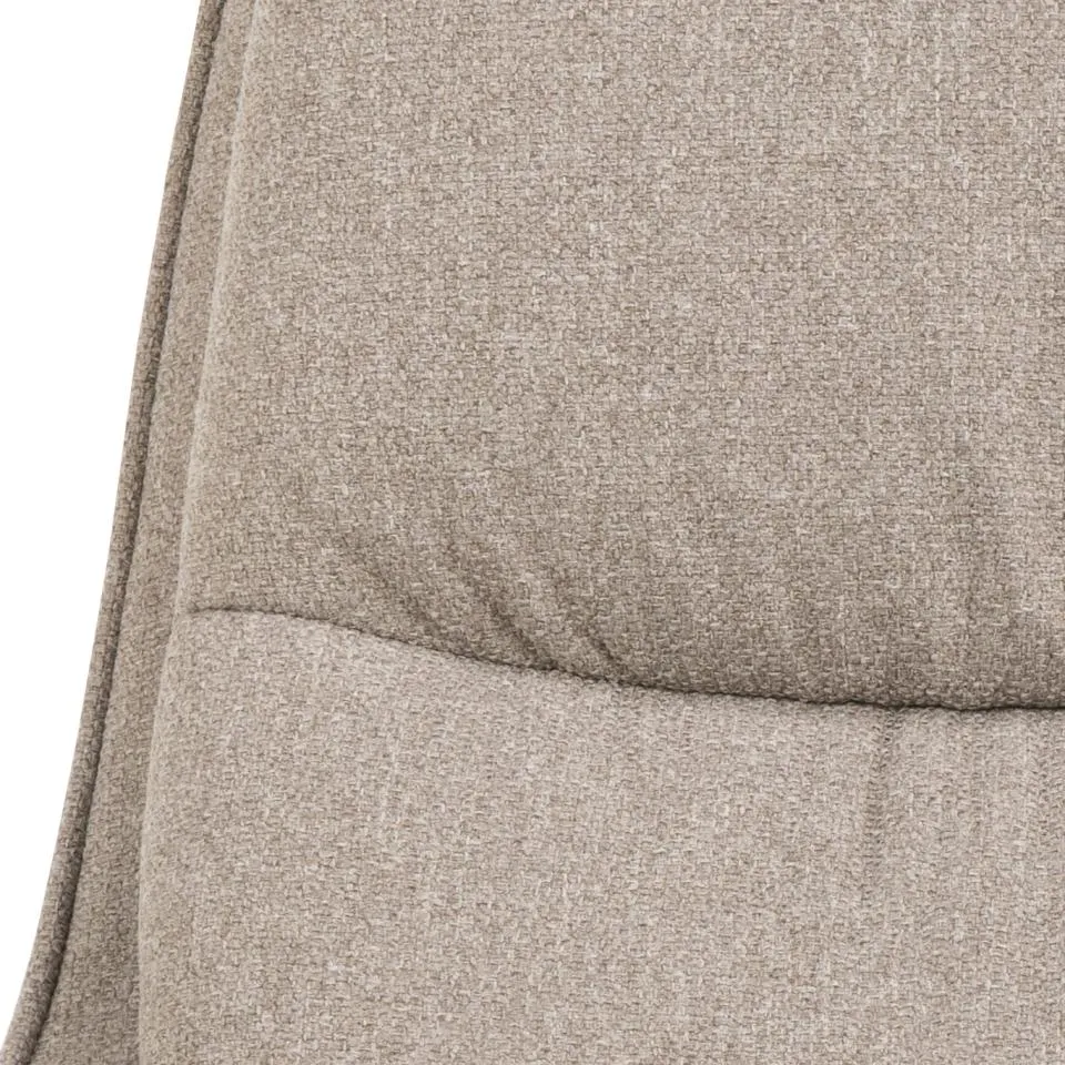 Fotel obrotowy z podłokietnikami BOSLEY Beżowy, Czarny - 0000102934