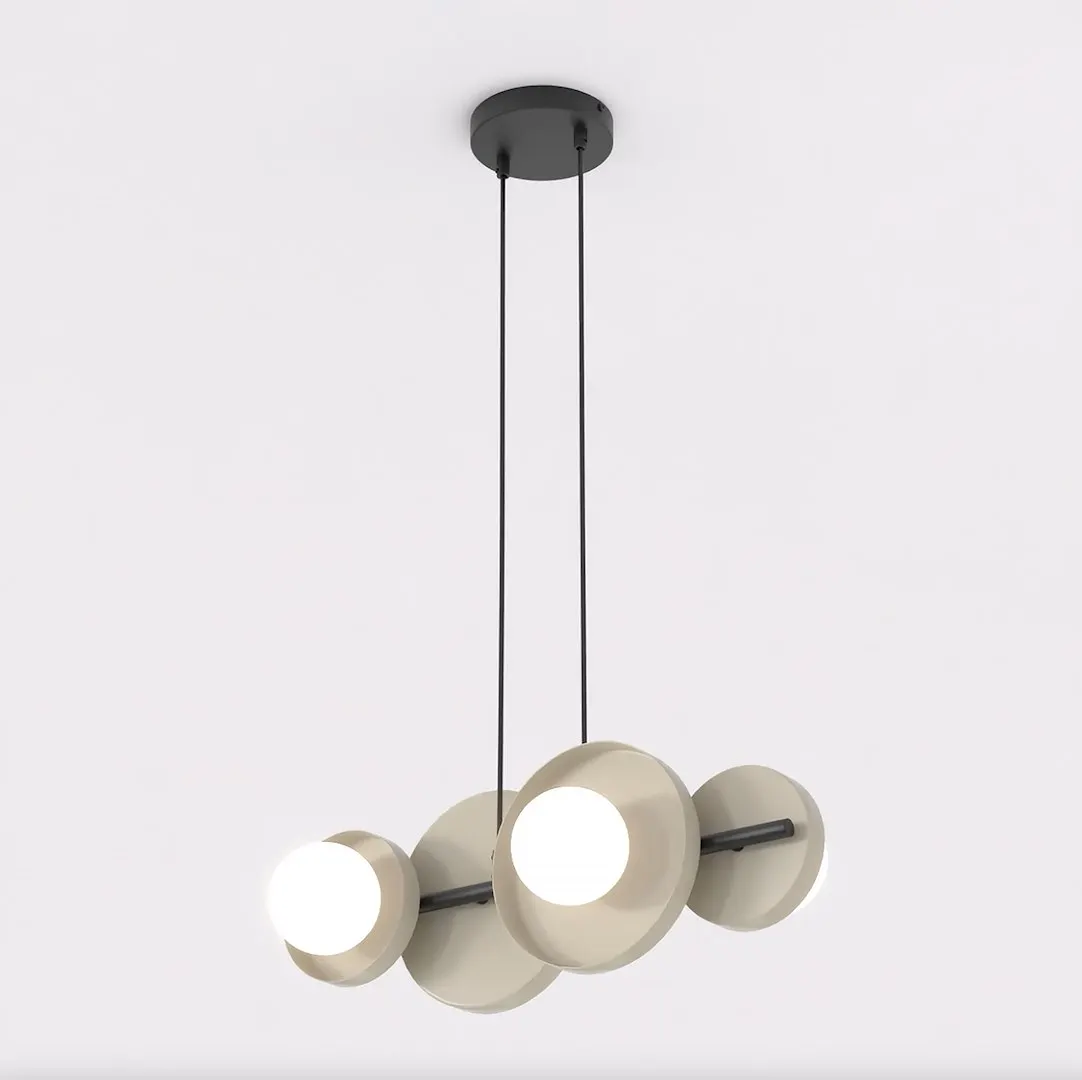 Lampa wisząca metalowa MODEL 4 beżowa — zdjęcie 2