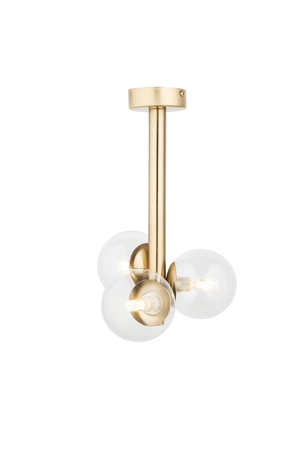 Lampa sufitowa/plafon PERLA LUX 3 złoty