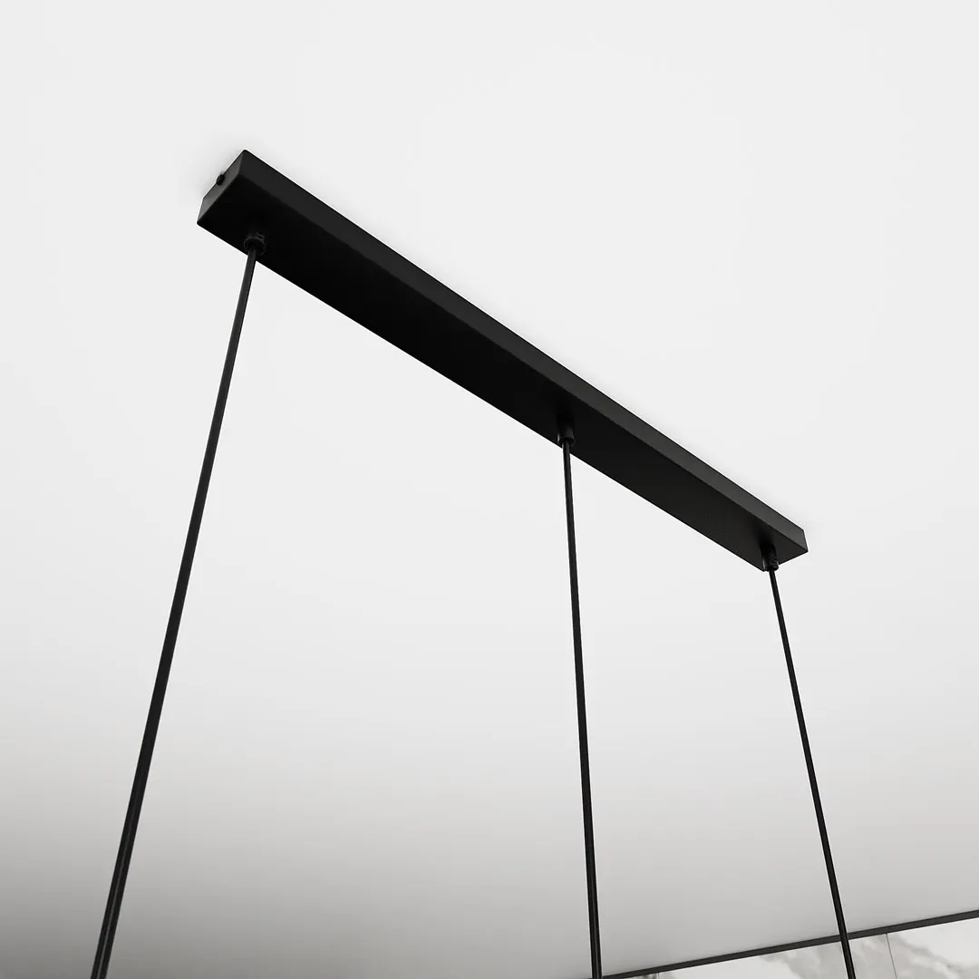 Lampa sufitowa ISTAR 3 czarny transparentny — zdjęcie 8