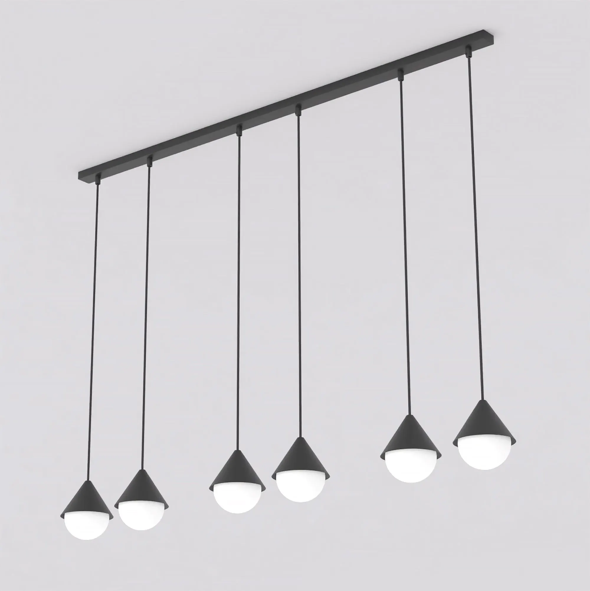 image lampa wisząca, pendant, kinkiet, metal, czarna