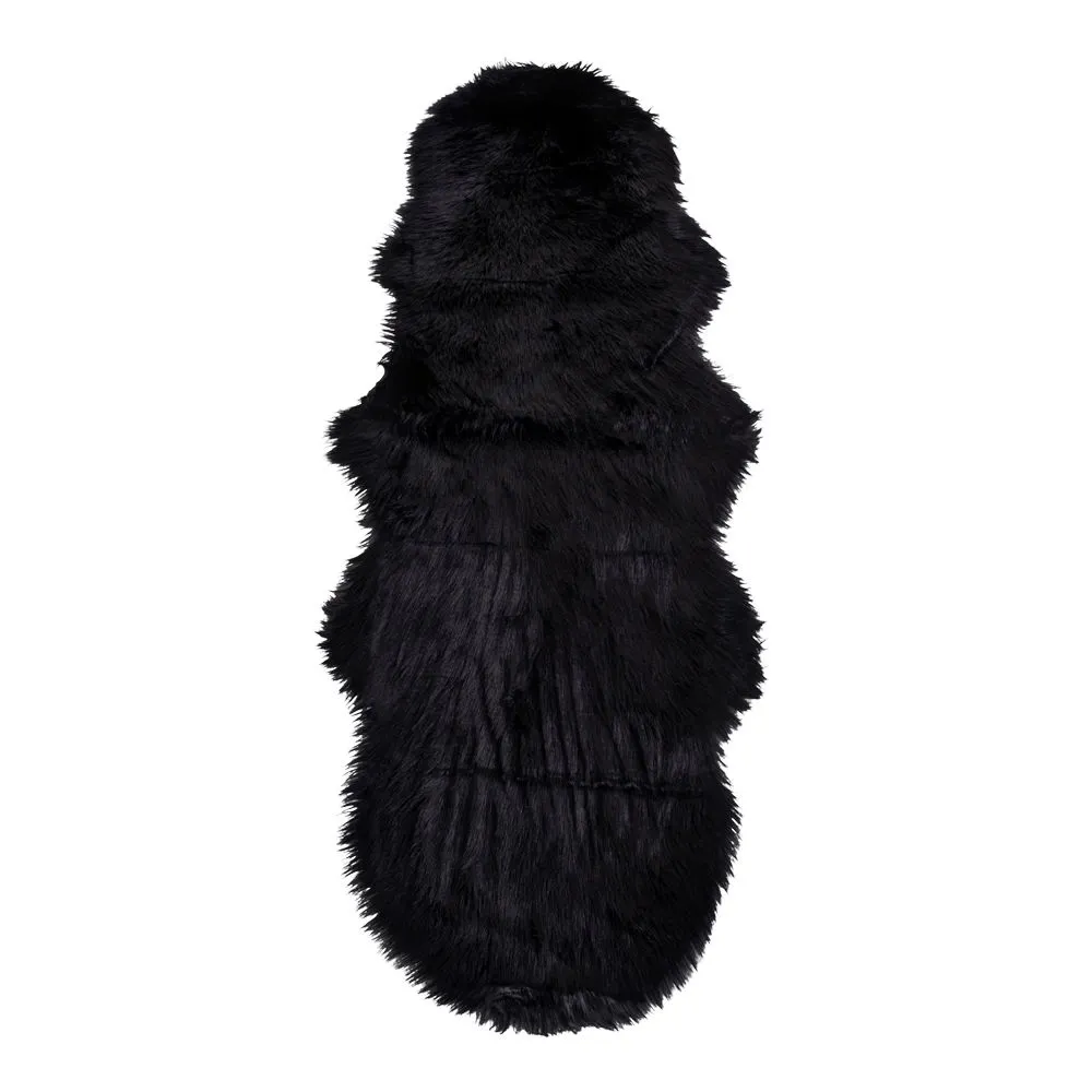 Skóra jagnięca sztuczna LAMBSKIN 60x180 cm czarna Skóra jagnięca sztuczna LAMBSKIN 60x180 cm czarna