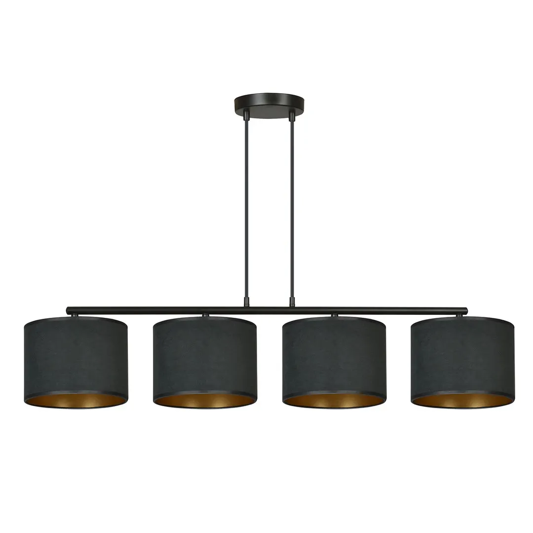 Lampa wisząca HILDE 4 czarny