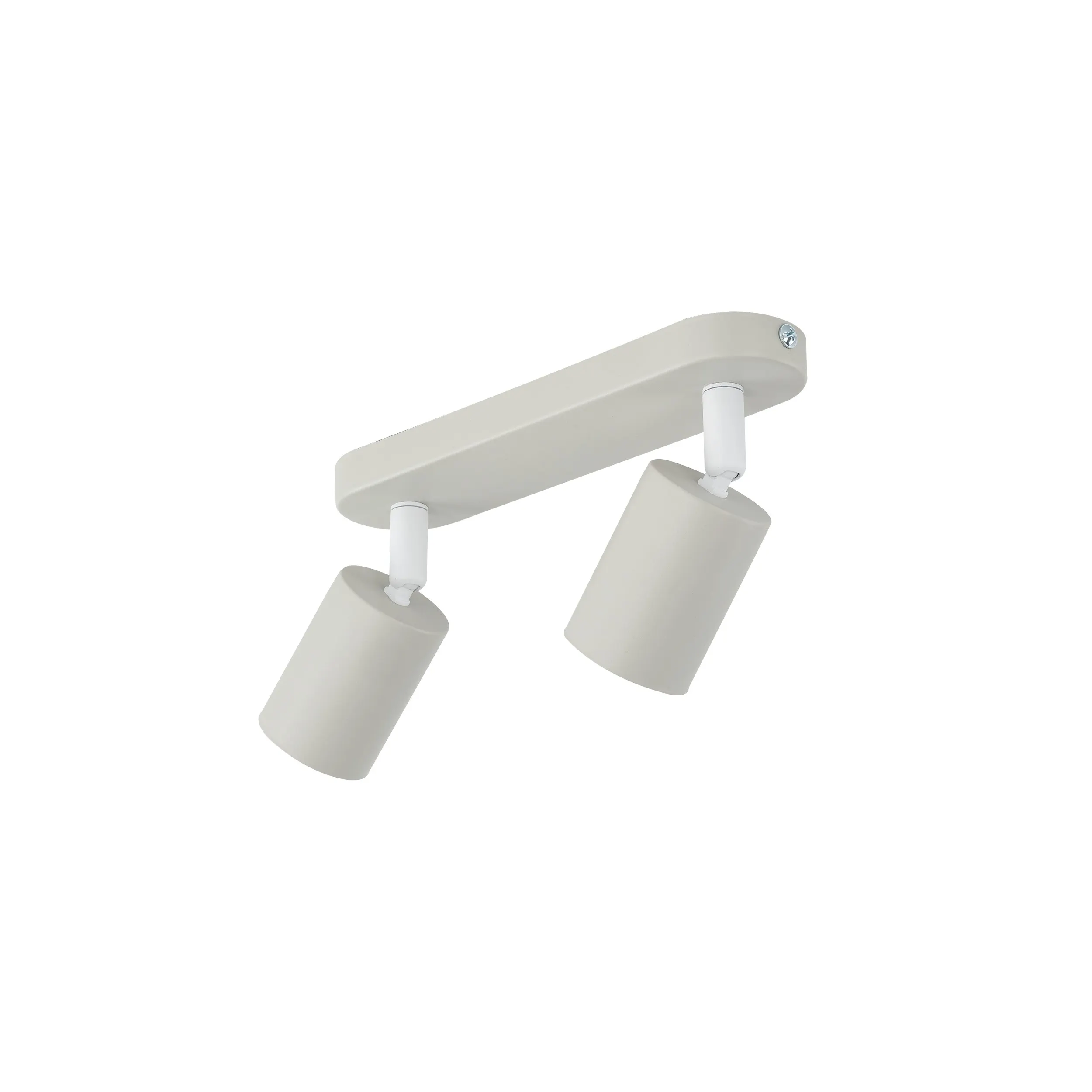 Lampa sufitowa LIVIA beżowa z białymi elementami na listwie regulowana 35x17x13cm - TK_10239