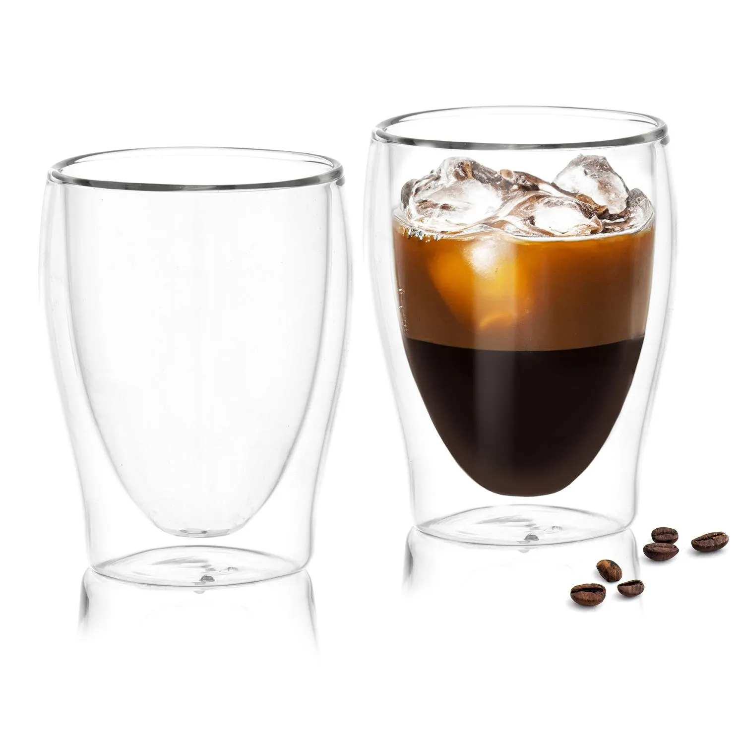 image kieliszki, kubek, szklanka, espresso, czarna kawa