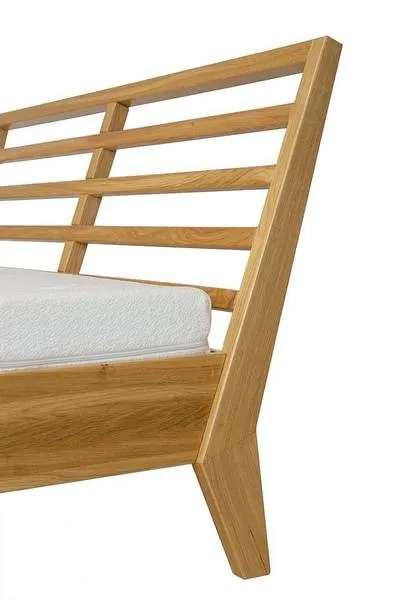 Łóżko dębowe LK301 Naturalny 120x200 DREWMAX - 52554