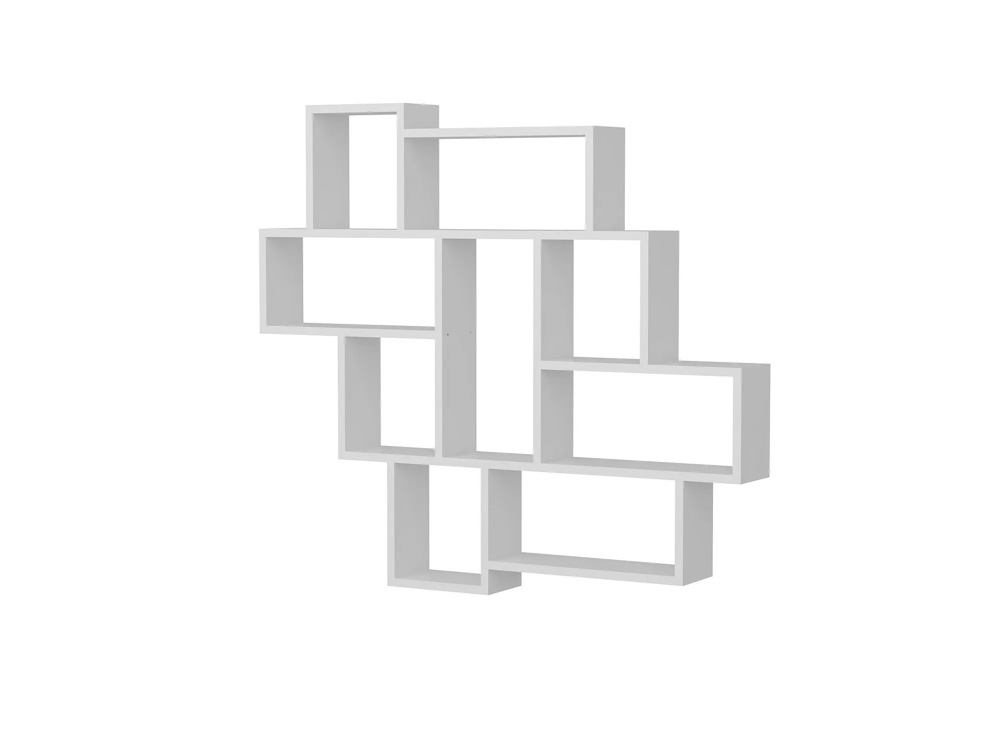 Półka ścienna z przegrodami PAROLA 115 cm biała - ASI_804TRH1602