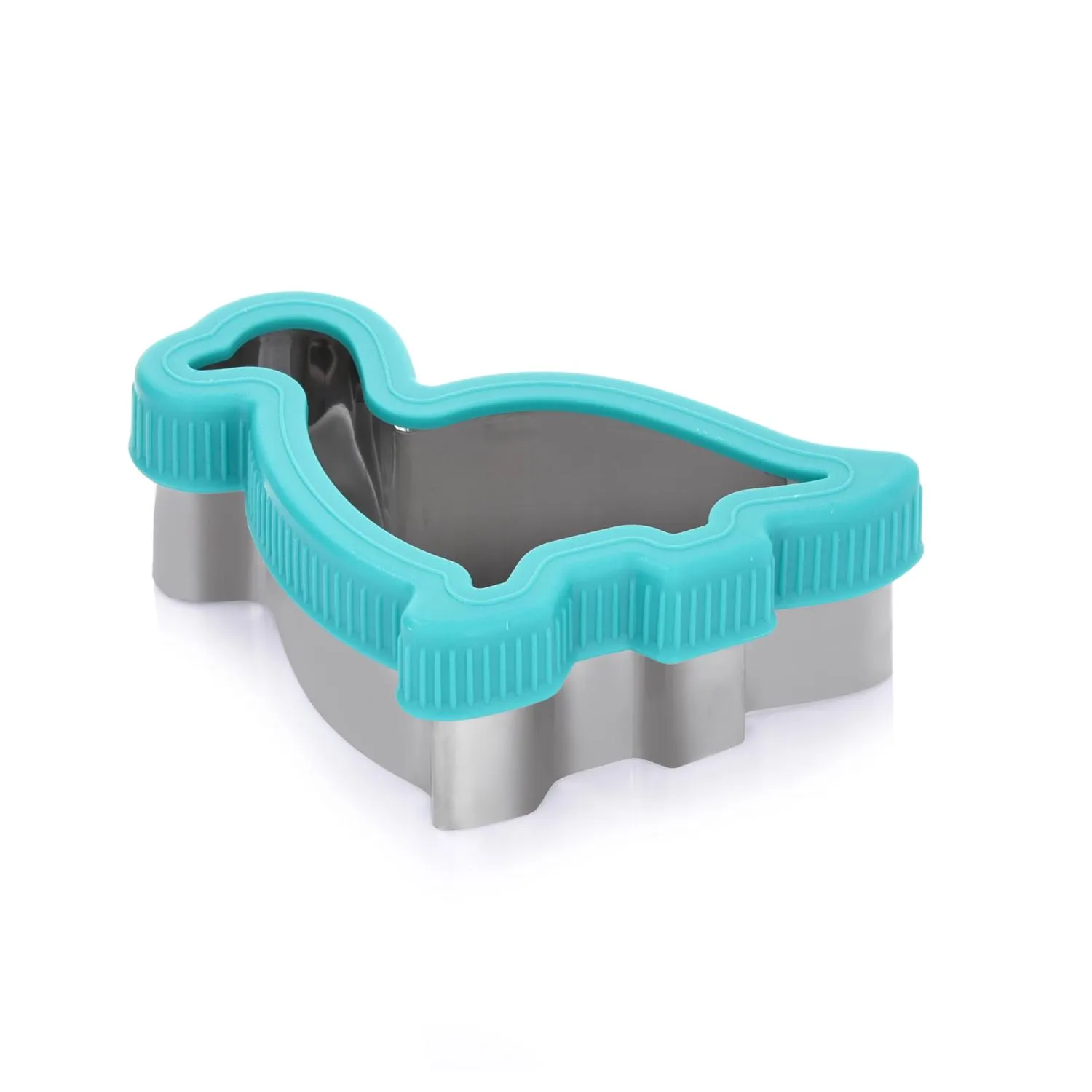 cookie cutters, nittel kuchenny, metal, turkusowy, kształt czterolistny
