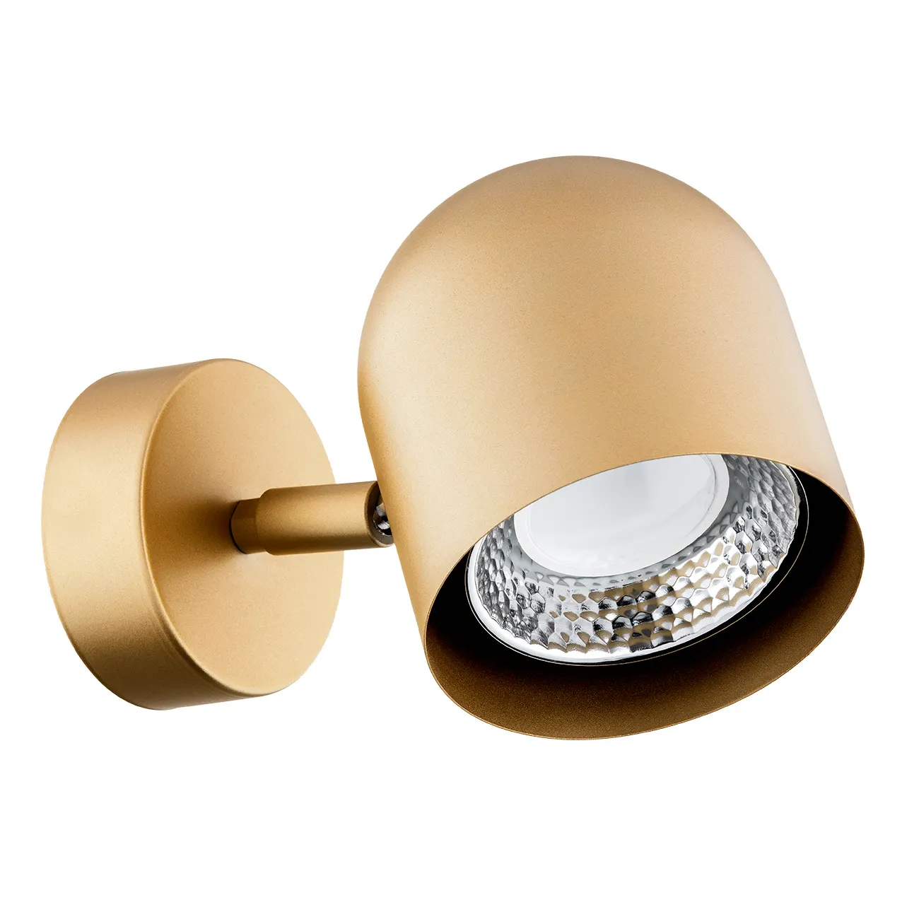 Kinkiet plafon ISOLA metalowy złoty mat regulowany - 8260