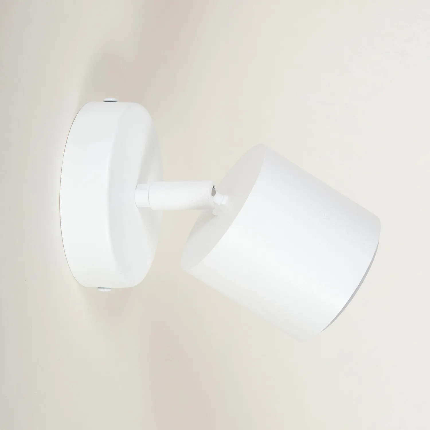 Kinkiet stalowy MILA 1 biały - SI_41346