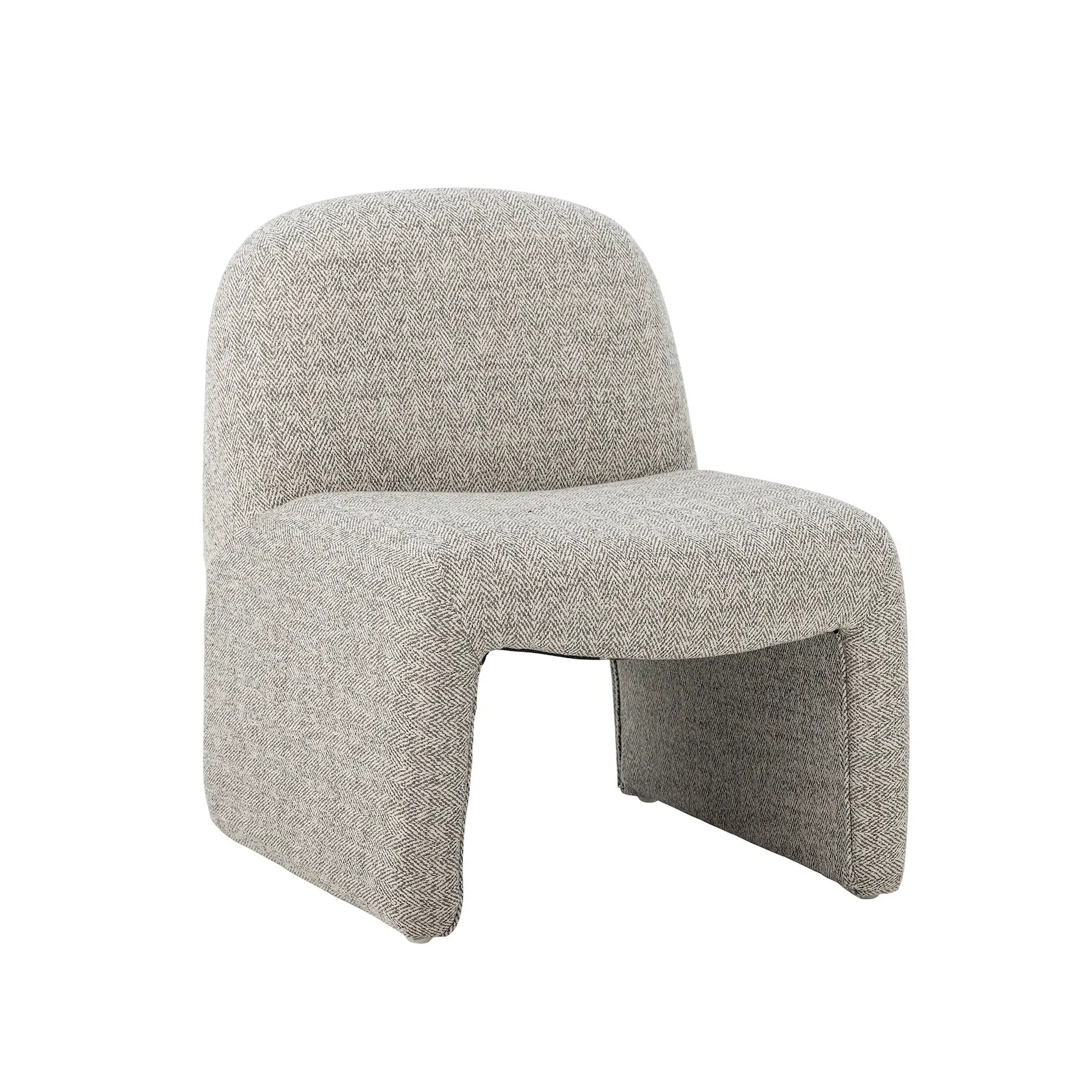 fotel, sofa fotel, tkanina warkocz, szary, design ciekawy