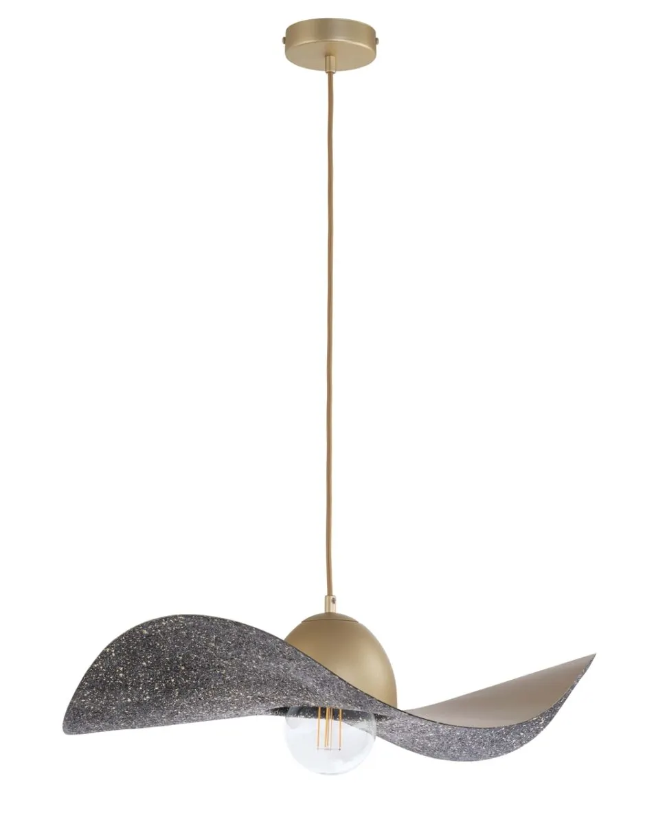 Lampa wisząca KAPELLO M złoto-czarna Lampa wisząca KAPELLO M złoto-czarna