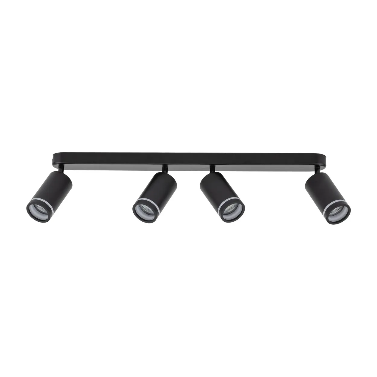 Lampa sufitowa JET czarna regulowana na metalowej listwie 74x15x5cm