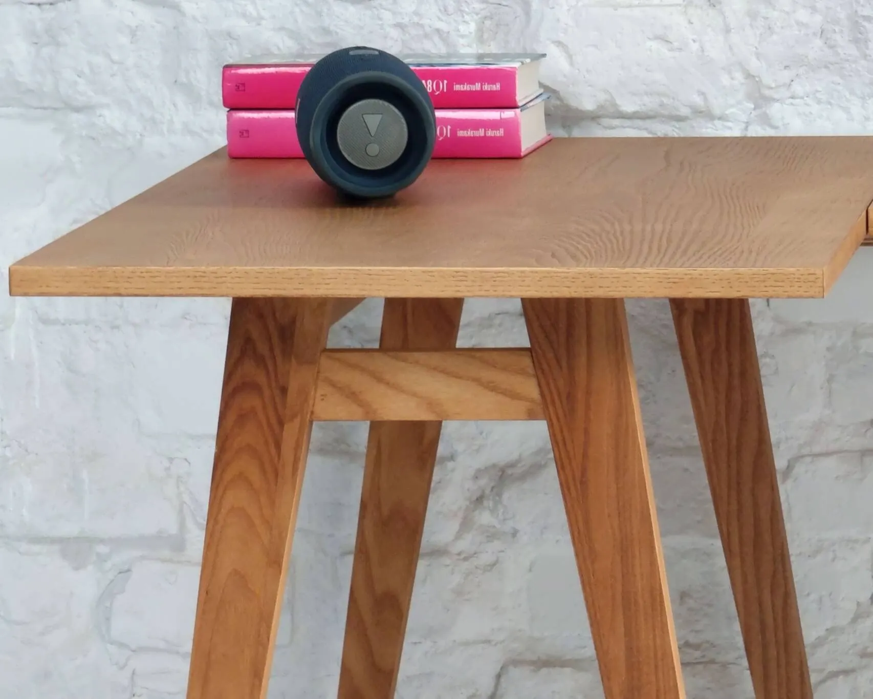 Biurko narożne z szufladą LUKA lewostronne 115x86 kolor orzech - NRGB_CDLUK1WAL_L