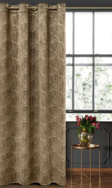 ZASŁONA GOTOWA GOJA 140 X 250 CM BRĄZOWY - EU_383406