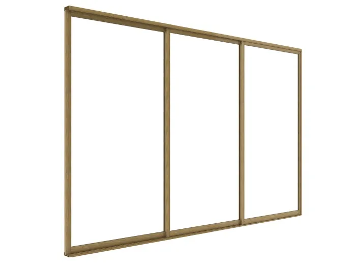 Drzwi przesuwne szklane LUXE 270x218cm do 3m drewno v2
