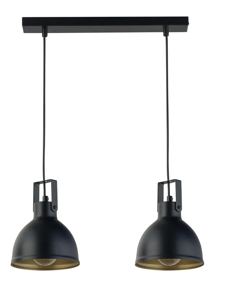 Lampa wisząca MARS 2 czarno-złota
