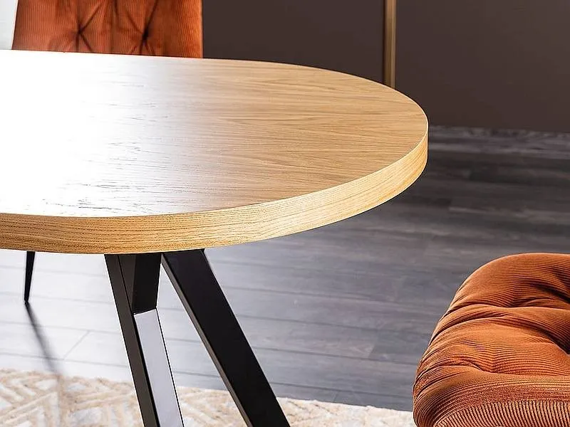 Stół rozkładany DOMINGO II 80x140-272 dąb stelaż czarny - DOMINGO2DC140