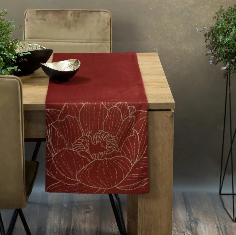 OBRUS BLINK 13 35 X 220 CM CEGLASTY - EU_390094