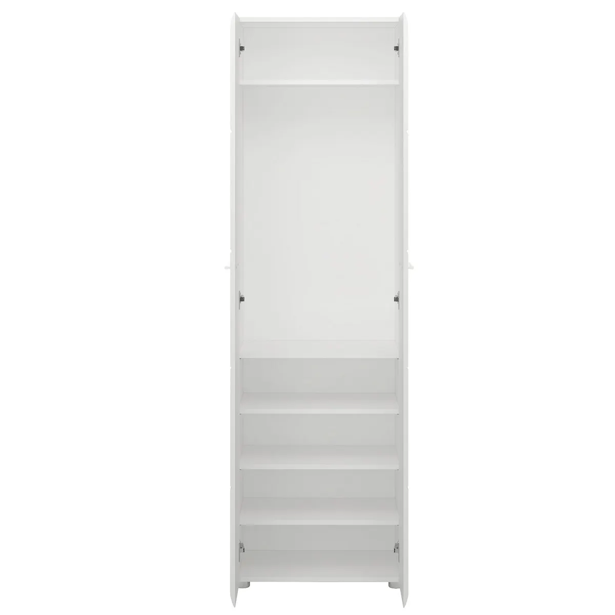 SZAFA DWUDRZWIOWA MERANO MEOS01 BIAŁA ALPEJSKA/PVC BIAŁY POŁYSK - 6000000007868