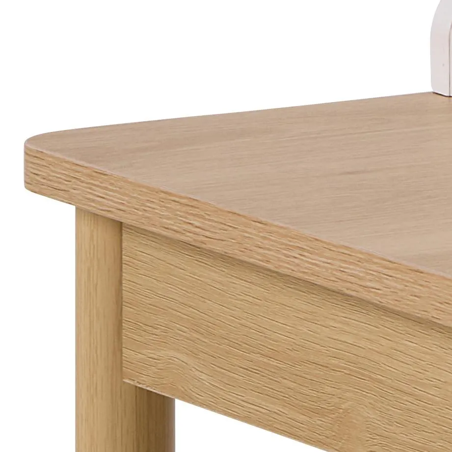 Biurko z szufladą ALPENA 110x50x75 cm naturalny beżowy - 0000111588