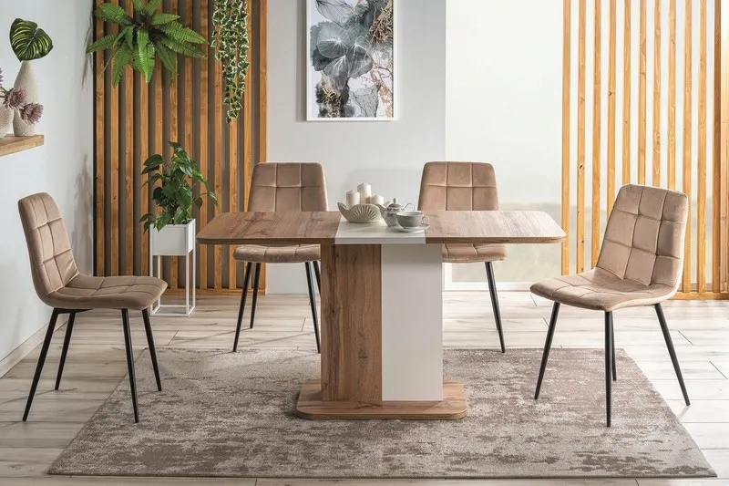 Krzesło MILA VELVET aksamitne beżowe Signal - MILAVCBE