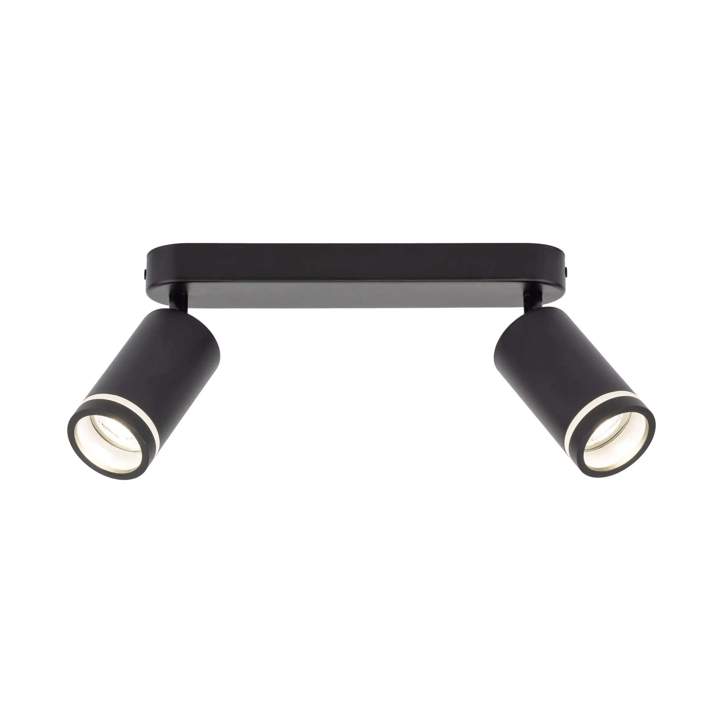 Lampa Sufitowa JET czarna metalowa regulowana ze świecącym pierścieniem 43cm - TK_6912