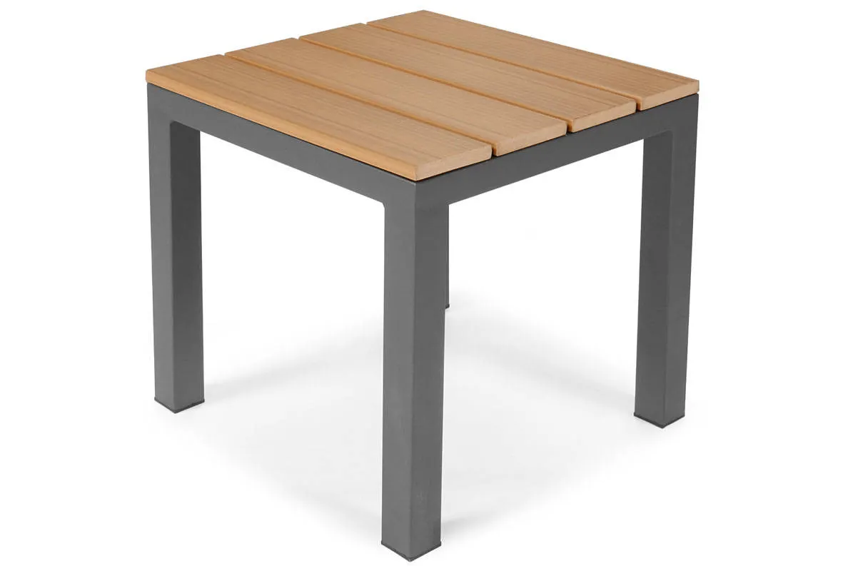 Narożnik ogrodowy modułowy LAGOS 181 cm ze stolikiem szary - FE5906948124530