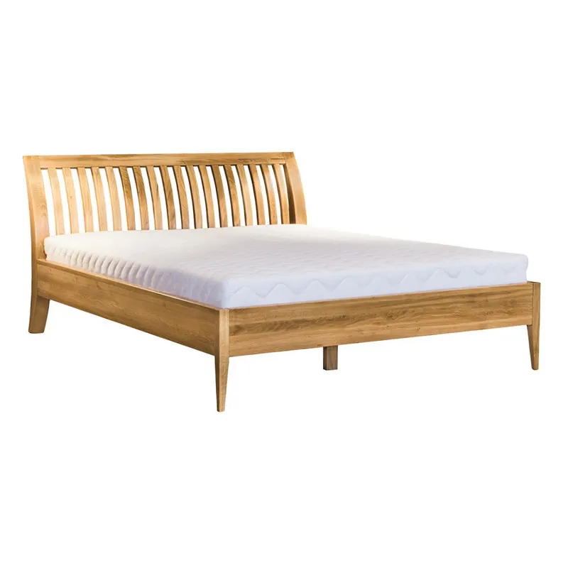 Łóżko dębowe LK291 Naturalny 140x200 DREWMAX Łóżko dębowe LK291 Naturalny 140x200 DREWMAX