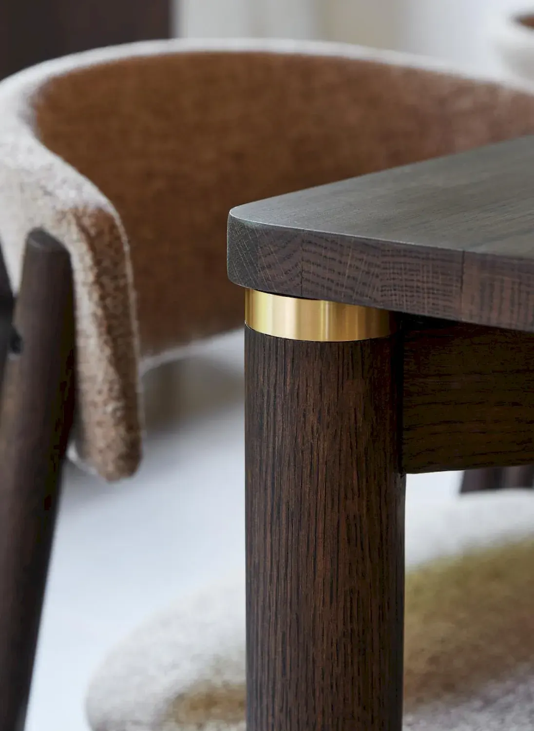 Stół rozkładany ARUN 95x180 - dąb ciemny - UN_50164710