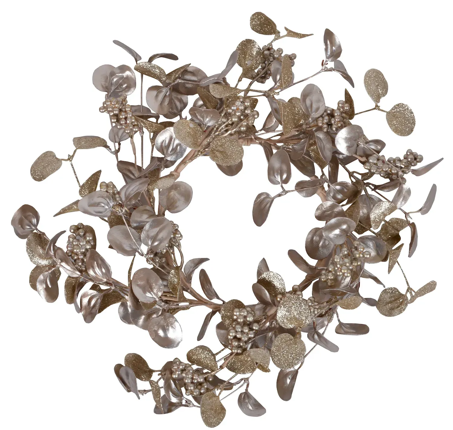 Wieniec EUKALIPTUS I OWOCDE 40 cm szampański Wieniec EUKALIPTUS I OWOCDE 40 cm szampański