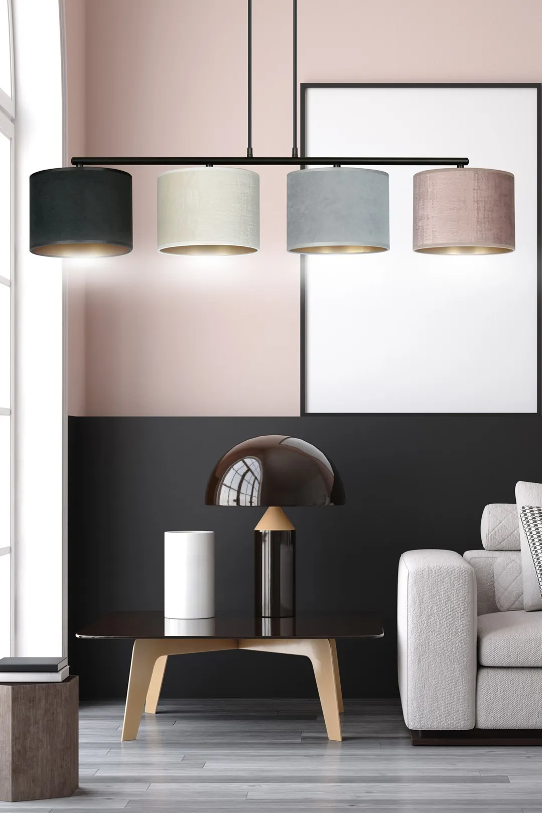 Lampa wisząca HILDE 4 Czarny MIX — zdjęcie 8