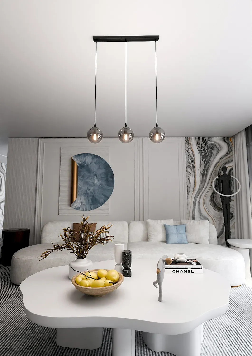 Lampa wisząca COSMO czarny grafitowy - 712/3
