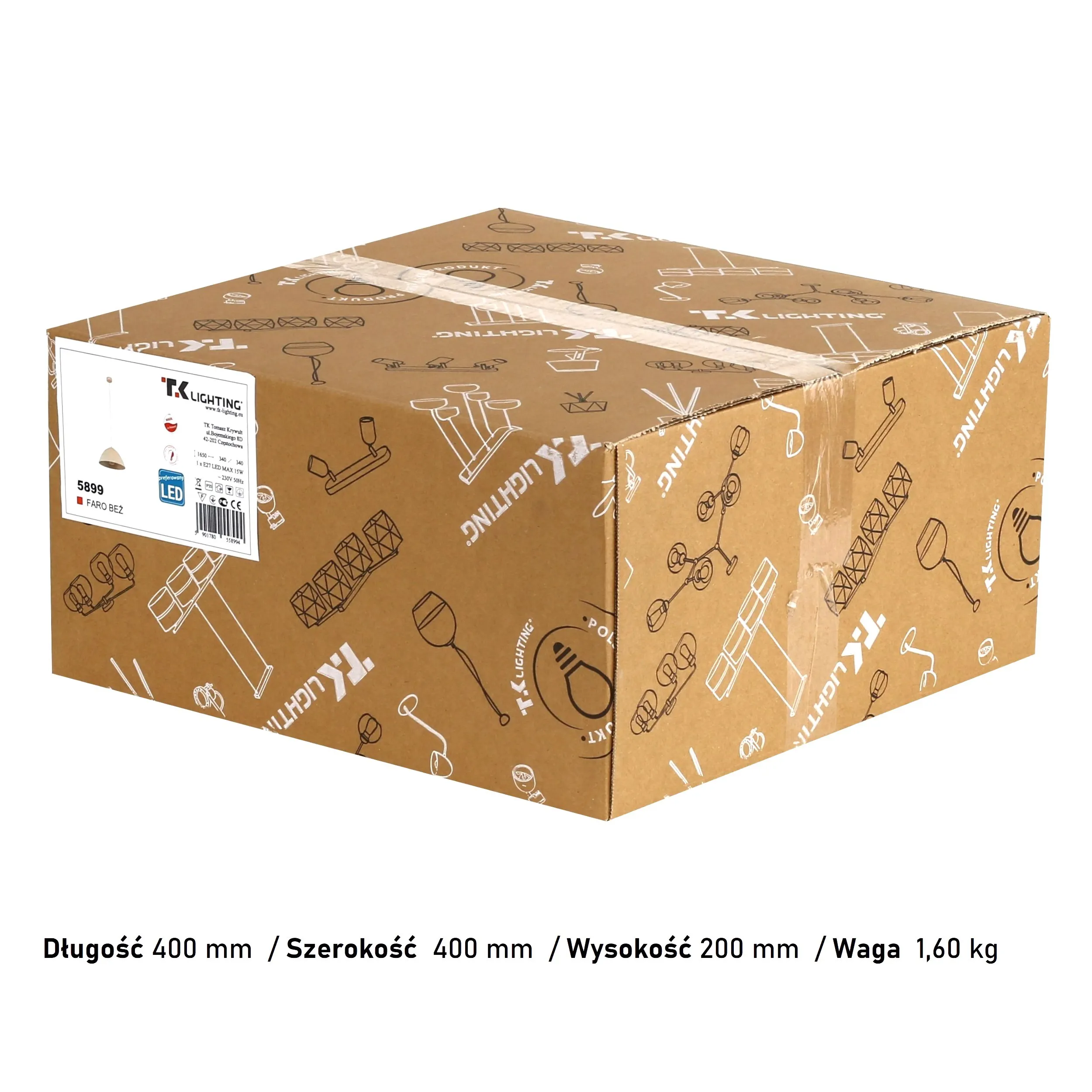 Lampa podłogowa CALISTO czarna klosz z tkaniny 159x50cm - TK_5896