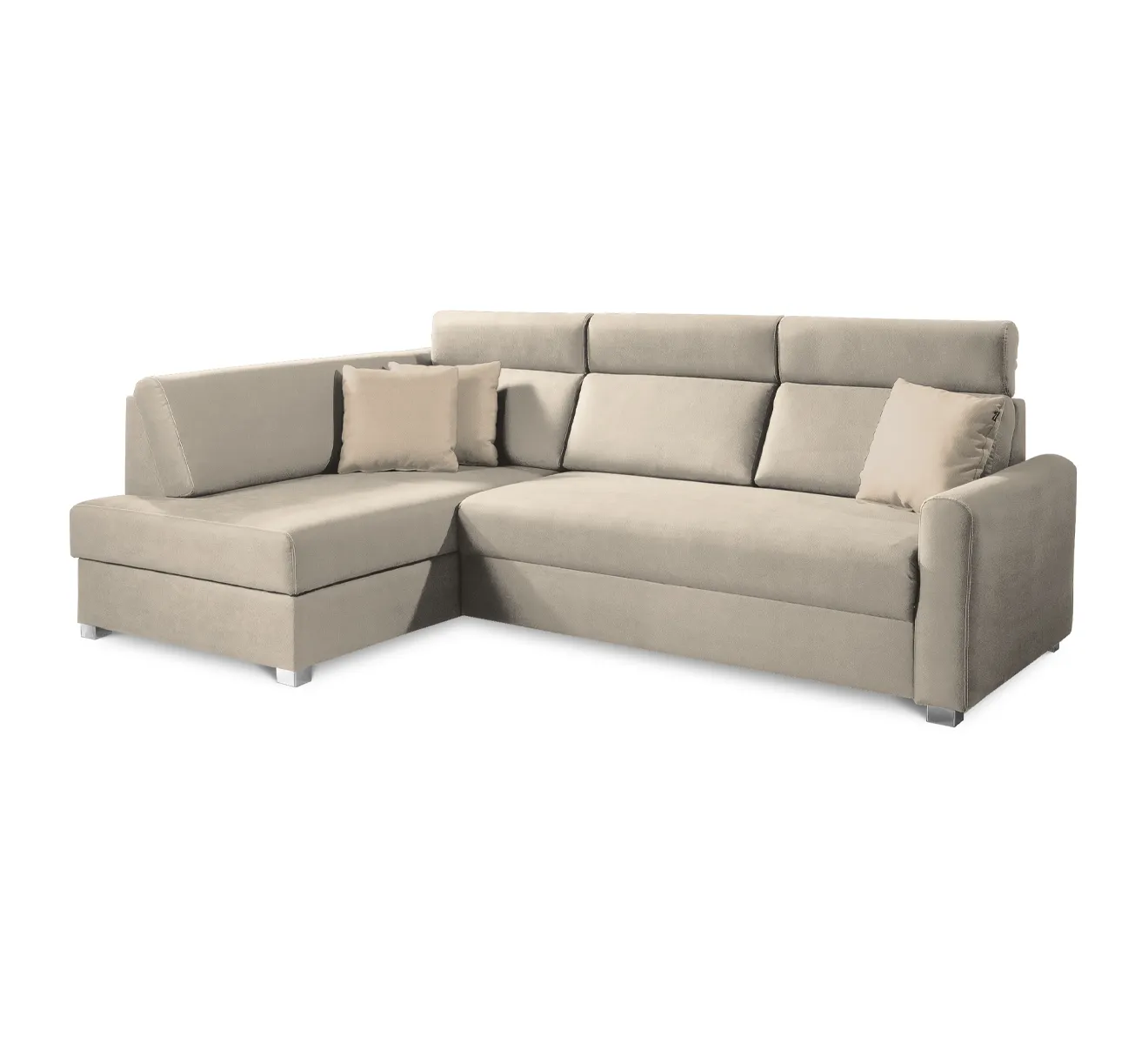 Narożnik z funkcją spania i pojemnikiem na pościel BRIG NFPA P ZETTA 291 kremowy Narożnik z funkcją spania i pojemnikiem na pościel BRIG NFPA P ZETTA 291 kremowy