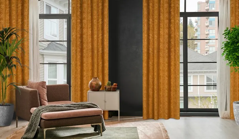 ZASŁONA GOTOWA OCTAVIA 140 X 250 CM MIODOWY - EU_386962