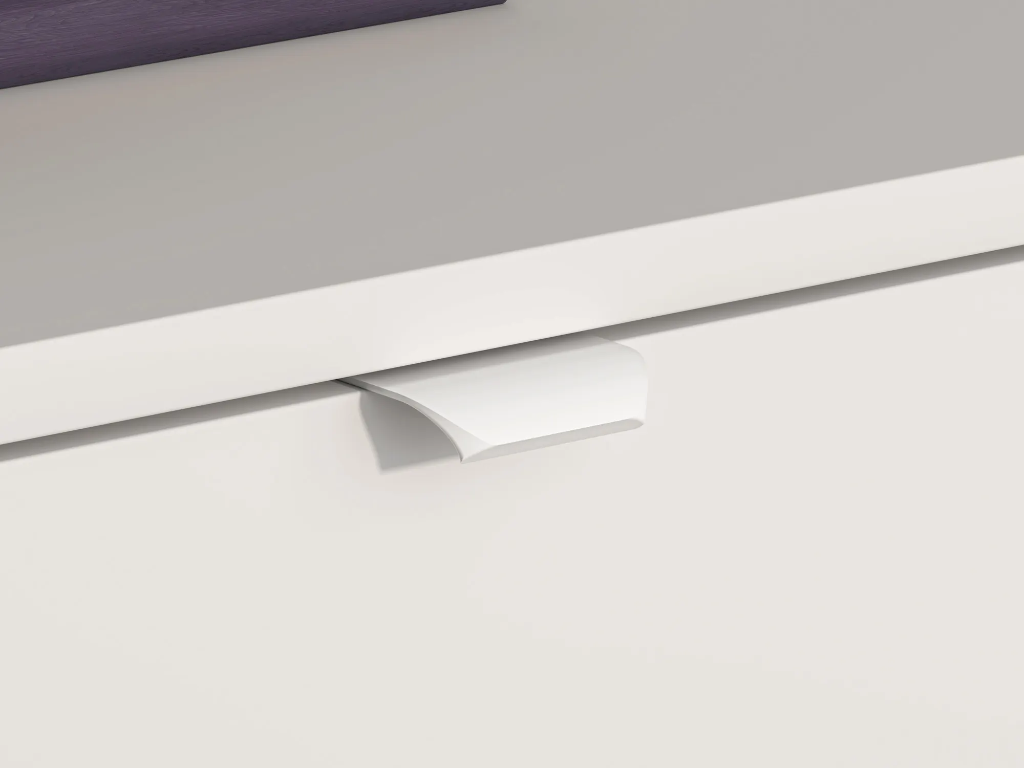 Biurko z szufladą TORINO 08 Biały, Castello, Grafit - 1TORI08-001