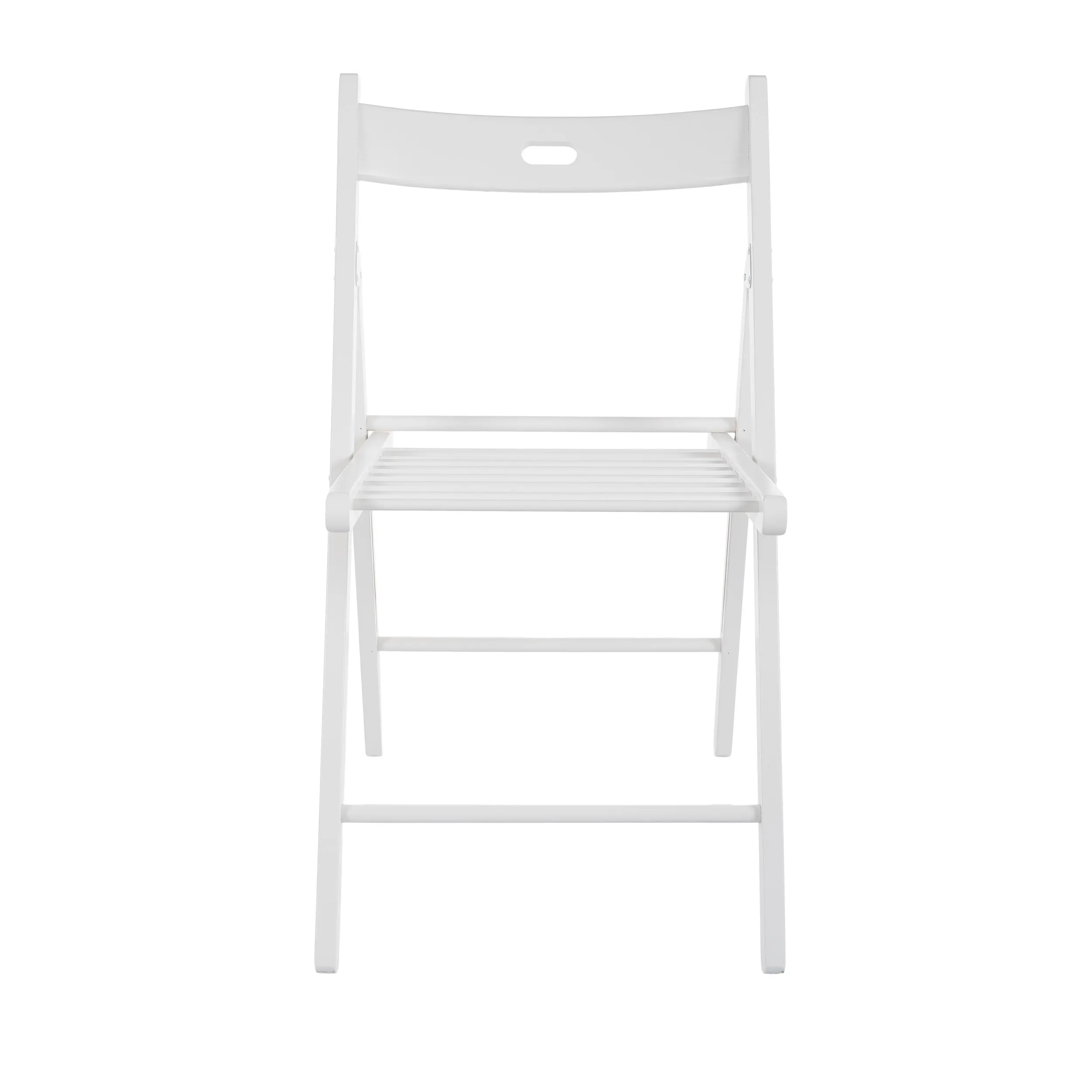 Krzesło SMART II składane drewniane białe Signal - SMART2BI